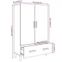 Aparador alto de madera contrachapada marrón roble 70x31x115 cm de vidaXL, Aparadores - Ref: Foro24-817473, Precio: 84,25 €, ...