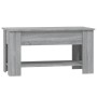 Mesa de centro madera contrachapada gris Sonoma 101x49x52 cm de vidaXL, Mesas de centro - Ref: Foro24-819273, Precio: 94,00 €...