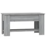 Sonoma gray plywood coffee table 101x49x52 cm by vidaXL, Coffee table - Ref: Foro24-819273, Price: 92,57 €, Discount: %