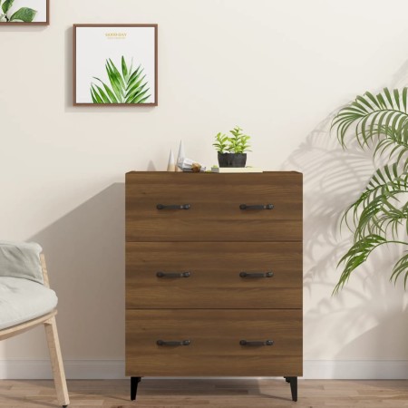 Aparador de madera de ingeniería marrón roble 69,5x34x90 cm de vidaXL, Aparadores - Ref: Foro24-817350, Precio: 88,34 €, Desc...