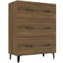 Oak brown engineered wood sideboard 69.5x34x90 cm by vidaXL, Sideboards - Ref: Foro24-817350, Price: 78,27 €, Discount: %
