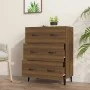 Oak brown engineered wood sideboard 69.5x34x90 cm by vidaXL, Sideboards - Ref: Foro24-817350, Price: 78,27 €, Discount: %
