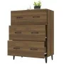 Oak brown engineered wood sideboard 69.5x34x90 cm by vidaXL, Sideboards - Ref: Foro24-817350, Price: 78,27 €, Discount: %