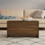 Mesa de centro contrachapada marrón roble 102x55,5x52,5 cm de vidaXL, Mesas de centro - Ref: Foro24-819268, Precio: 56,05 €, ...