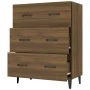 Oak brown engineered wood sideboard 69.5x34x90 cm by vidaXL, Sideboards - Ref: Foro24-817350, Price: 78,27 €, Discount: %