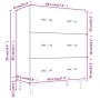 Aparador de madera de ingeniería marrón roble 69,5x34x90 cm de vidaXL, Aparadores - Ref: Foro24-817350, Precio: 88,34 €, Desc...