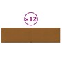 Paneles de pared 12 uds terciopelo marrón 60x15 cm 1,08 m² de vidaXL, Recubrimiento de paredes - Ref: Foro24-344070, Precio: ...