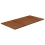Badezimmerarbeitsplatte aus dunkelbraun behandeltem Massivholz, 100 x 50 x 1,5 cm von vidaXL, Arbeitsplatten - Ref: Foro24-34...