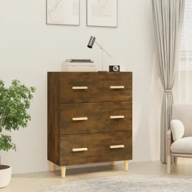 Smoked oak plywood sideboard 70x34x90 cm by vidaXL, Sideboards - Ref: Foro24-817345, Price: 70,86 €, Discount: %