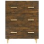 Aparador madera contrachapada color roble ahumado 70x34x90 cm de vidaXL, Aparadores - Ref: Foro24-817345, Precio: 82,34 €, De...