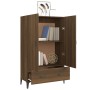 Aparador alto de madera contrachapada marrón roble 70x31x115 cm de vidaXL, Aparadores - Ref: Foro24-817476, Precio: 80,05 €, ...