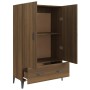 Aparador alto de madera contrachapada marrón roble 70x31x115 cm de vidaXL, Aparadores - Ref: Foro24-817476, Precio: 80,05 €, ...