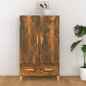 Aparador madera contrachapada roble ahumado 70x31x115 cm de vidaXL, Aparadores - Ref: Foro24-817471, Precio: 77,22 €, Descuen...