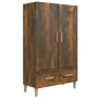 Aparador madera contrachapada roble ahumado 70x31x115 cm de vidaXL, Aparadores - Ref: Foro24-817471, Precio: 78,13 €, Descuen...