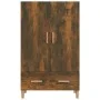 Aparador madera contrachapada roble ahumado 70x31x115 cm de vidaXL, Aparadores - Ref: Foro24-817471, Precio: 77,22 €, Descuen...