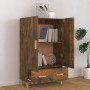 Aparador madera contrachapada roble ahumado 70x31x115 cm de vidaXL, Aparadores - Ref: Foro24-817471, Precio: 78,13 €, Descuen...