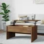 Mesa de centro madera contrachapada marrón roble 80x50,5x41,5cm de vidaXL, Mesas de centro - Ref: Foro24-819289, Precio: 66,7...