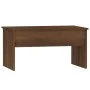 Mesa de centro madera contrachapada marrón roble 80x50,5x41,5cm de vidaXL, Mesas de centro - Ref: Foro24-819289, Precio: 66,7...