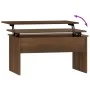 Mesa de centro madera contrachapada marrón roble 80x50,5x41,5cm de vidaXL, Mesas de centro - Ref: Foro24-819289, Precio: 66,7...