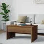 Mesa de centro madera contrachapada marrón roble 80x50,5x41,5cm de vidaXL, Mesas de centro - Ref: Foro24-819289, Precio: 66,7...