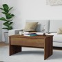 Mesa de centro madera contrachapada marrón roble 80x50,5x41,5cm de vidaXL, Mesas de centro - Ref: Foro24-819289, Precio: 67,6...