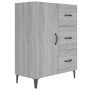 Aparador de madera de ingeniería gris Sonoma 69,5x34x90 cm de vidaXL, Aparadores - Ref: Foro24-817355, Precio: 86,22 €, Descu...