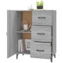 Aparador de madera de ingeniería gris Sonoma 69,5x34x90 cm de vidaXL, Aparadores - Ref: Foro24-817355, Precio: 86,22 €, Descu...