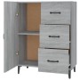 Aparador de madera de ingeniería gris Sonoma 69,5x34x90 cm de vidaXL, Aparadores - Ref: Foro24-817355, Precio: 86,22 €, Descu...