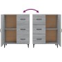 Aparador de madera de ingeniería gris Sonoma 69,5x34x90 cm de vidaXL, Aparadores - Ref: Foro24-817355, Precio: 86,22 €, Descu...