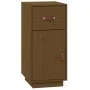 Aparador de madera maciza de pino marrón miel 34x40x75 cm de vidaXL, Aparadores - Ref: Foro24-820125, Precio: 54,68 €, Descue...
