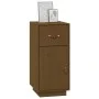 Aparador de madera maciza de pino marrón miel 34x40x75 cm de vidaXL, Aparadores - Ref: Foro24-820125, Precio: 54,68 €, Descue...