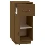 Aparador de madera maciza de pino marrón miel 34x40x75 cm de vidaXL, Aparadores - Ref: Foro24-820125, Precio: 54,68 €, Descue...