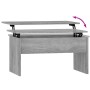 Mesa de centro madera de ingeniería gris Sonoma 80x50,5x41,5 cm de vidaXL, Mesas de centro - Ref: Foro24-819288, Precio: 79,0...