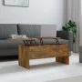 Mesa de centro contrachapado roble ahumado 102x50,5x46,5 cm de vidaXL, Mesas de centro - Ref: Foro24-819299, Precio: 78,23 €,...