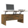 Mesa de centro contrachapado roble ahumado 102x50,5x46,5 cm de vidaXL, Mesas de centro - Ref: Foro24-819299, Precio: 79,01 €,...