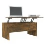 Mesa de centro contrachapado roble ahumado 102x50,5x46,5 cm de vidaXL, Mesas de centro - Ref: Foro24-819299, Precio: 78,23 €,...