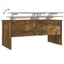Mesa de centro contrachapado roble ahumado 102x50,5x46,5 cm de vidaXL, Mesas de centro - Ref: Foro24-819299, Precio: 78,23 €,...