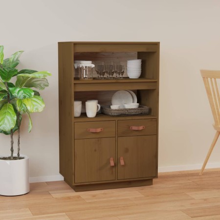 Aparador de madera maciza de pino marrón miel 67x40x108,5 cm de vidaXL, Aparadores - Ref: Foro24-820160, Precio: 114,62 €, De...
