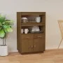 Aparador de madera maciza de pino marrón miel 67x40x108,5 cm de vidaXL, Aparadores - Ref: Foro24-820160, Precio: 113,50 €, De...