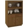Aparador de madera maciza de pino marrón miel 67x40x108,5 cm de vidaXL, Aparadores - Ref: Foro24-820160, Precio: 113,50 €, De...