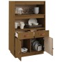 Aparador de madera maciza de pino marrón miel 67x40x108,5 cm de vidaXL, Aparadores - Ref: Foro24-820160, Precio: 114,62 €, De...