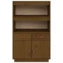Aparador de madera maciza de pino marrón miel 67x40x108,5 cm de vidaXL, Aparadores - Ref: Foro24-820160, Precio: 113,50 €, De...