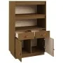 Aparador de madera maciza de pino marrón miel 67x40x108,5 cm de vidaXL, Aparadores - Ref: Foro24-820160, Precio: 113,50 €, De...