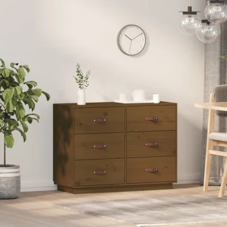 Honigbraunes Sideboard aus massivem Kiefernholz, 100 x 40 x 75 cm von vidaXL, Sideboards - Ref: Foro24-820145, Preis: 133,98 ...