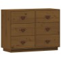 Aparador de madera maciza de pino marrón miel 100x40x75 cm de vidaXL, Aparadores - Ref: Foro24-820145, Precio: 133,98 €, Desc...