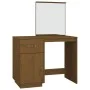 Mesa tocador de madera maciza de pino marrón miel 95x50x134 cm de vidaXL, Tocadores para dormitorios - Ref: Foro24-820090, Pr...