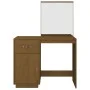 Mesa tocador de madera maciza de pino marrón miel 95x50x134 cm de vidaXL, Tocadores para dormitorios - Ref: Foro24-820090, Pr...