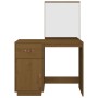 Mesa tocador de madera maciza de pino marrón miel 95x50x134 cm de vidaXL, Tocadores para dormitorios - Ref: Foro24-820090, Pr...