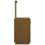 Mesa tocador de madera maciza de pino marrón miel 95x50x134 cm de vidaXL, Tocadores para dormitorios - Ref: Foro24-820090, Pr...