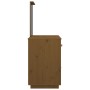 Mesa tocador de madera maciza de pino marrón miel 95x50x134 cm de vidaXL, Tocadores para dormitorios - Ref: Foro24-820090, Pr...